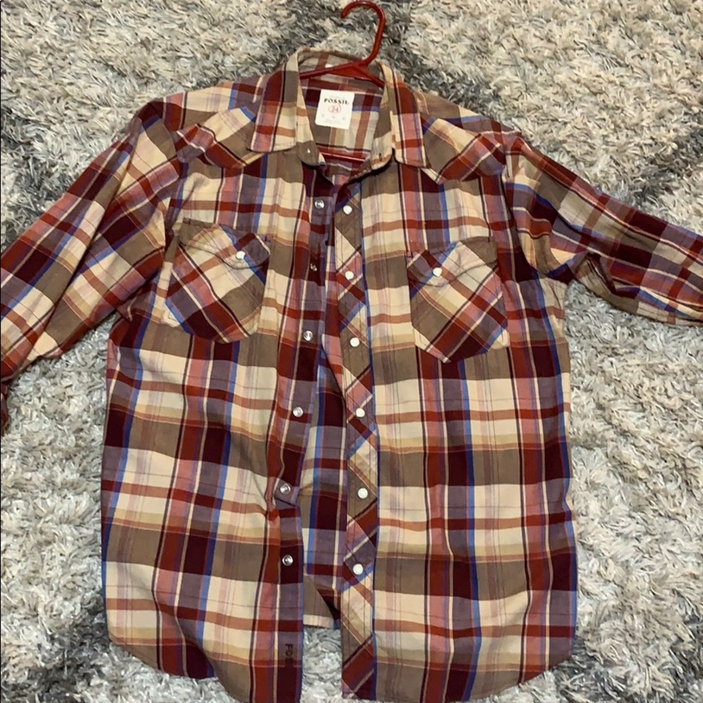Fossil button down snap